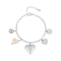 LIVAYA Armband Charmarmband mit Herz- und Sonnenanhängern 16 cm – Bild 1