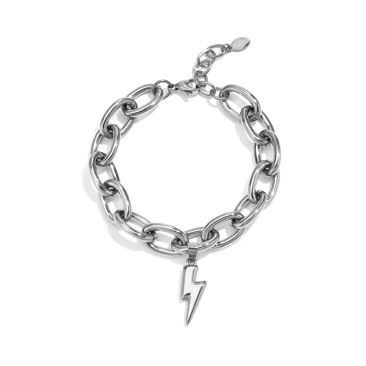 LIVAYA Armband Charmarmband mit Blitzanhänger aus Edelstahl – Bild 1