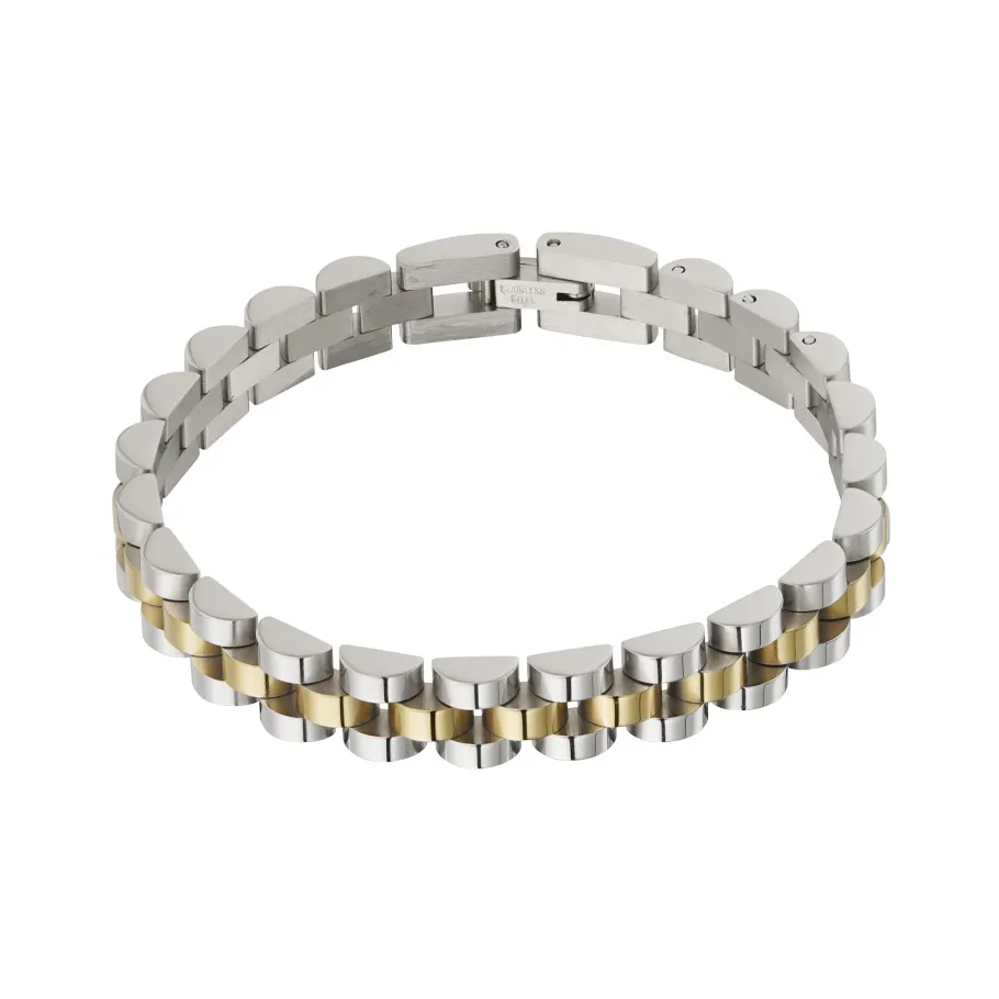 LIVAYA Armband Gliederarmband aus Edelstahl, 18 cm – Bild 3