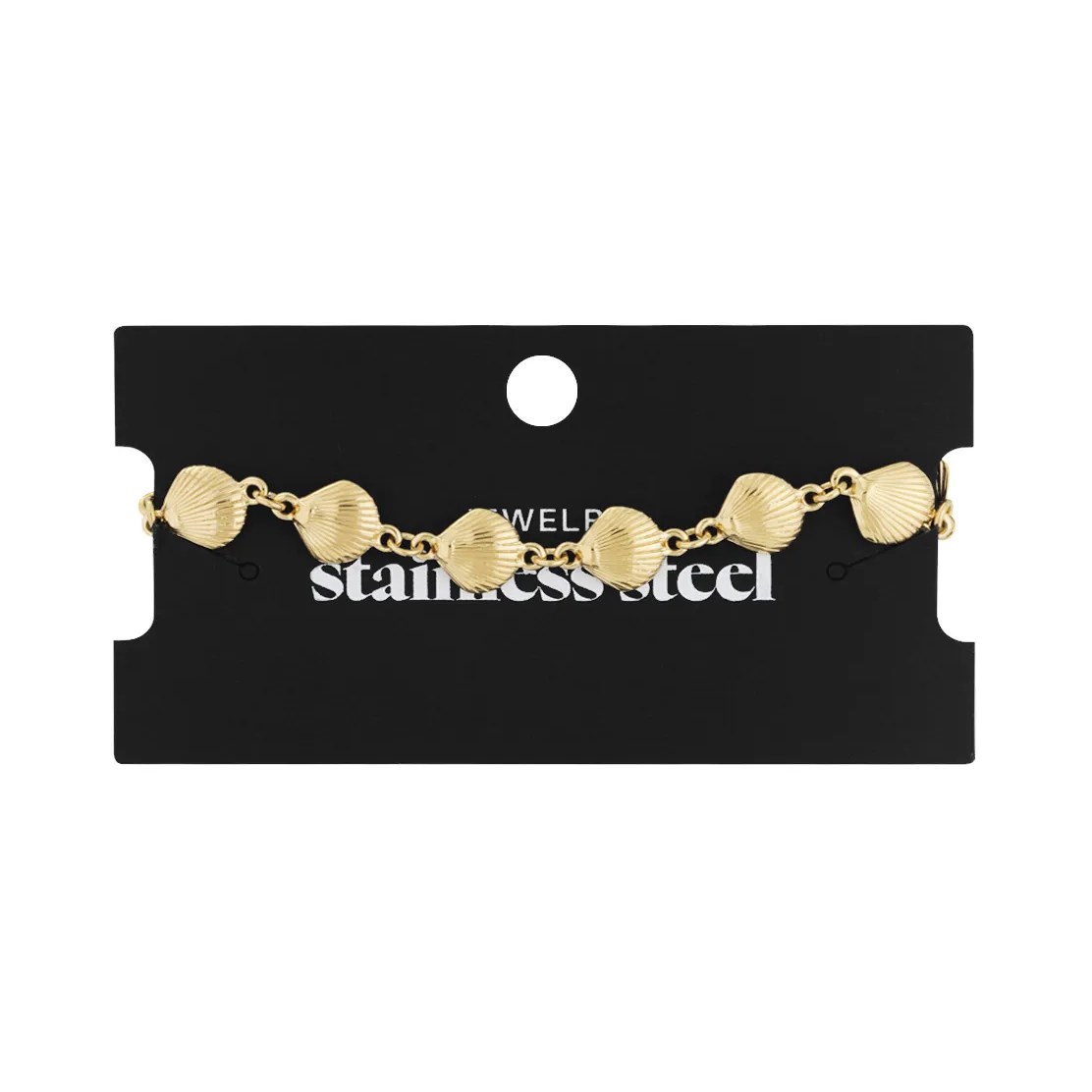 LIVAYA Armband Gliederarmband mit Muschelgliedern 16,5 cm – Bild 2