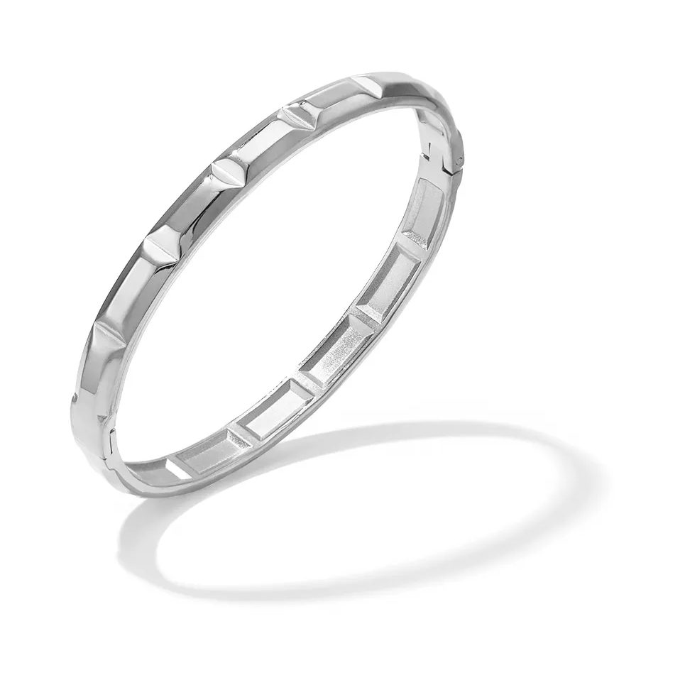 LIVAYA Armband Armreif aus Edelstahl mit schlichtem Design – Bild 1