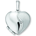 Zirkonia Medaillon Herz Medaillon aus 925er Silber von ONE ELEMENT – Bild 1
