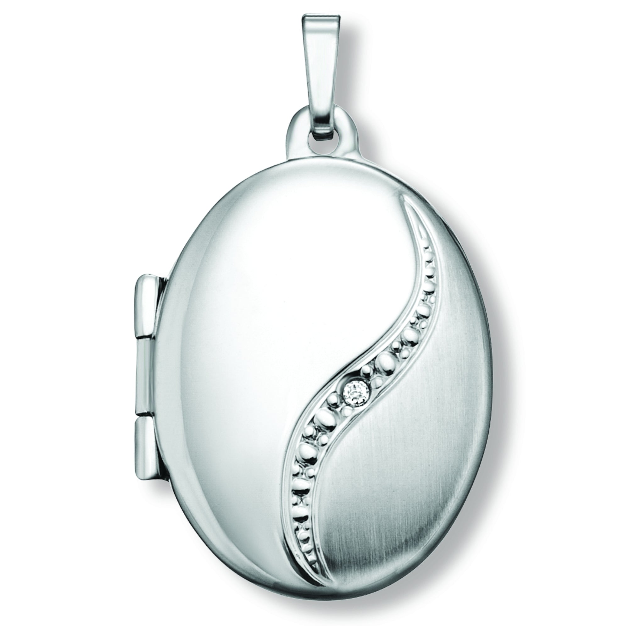 Zirkonia Medaillon Medaillon aus 925er Silber von ONE ELEMENT – Bild 1