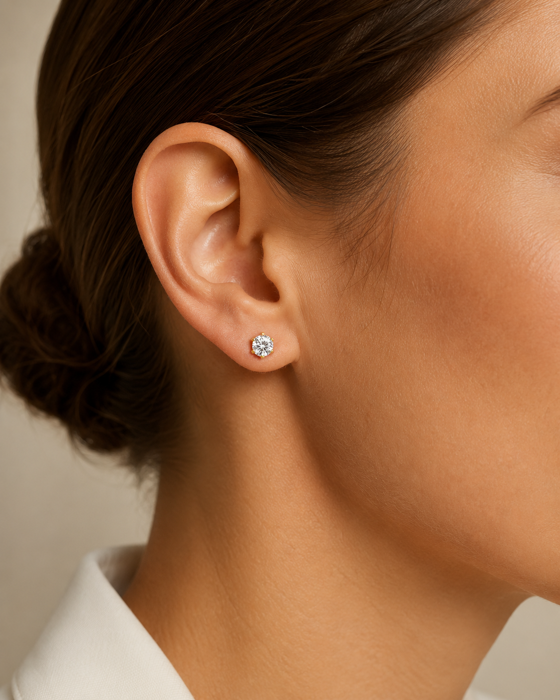 Ohrstecker Ohrringe aus 585 Gold mit 2 Lab Grown Diamanten 0,5 ct von ONE ELEMENT – Bild 2