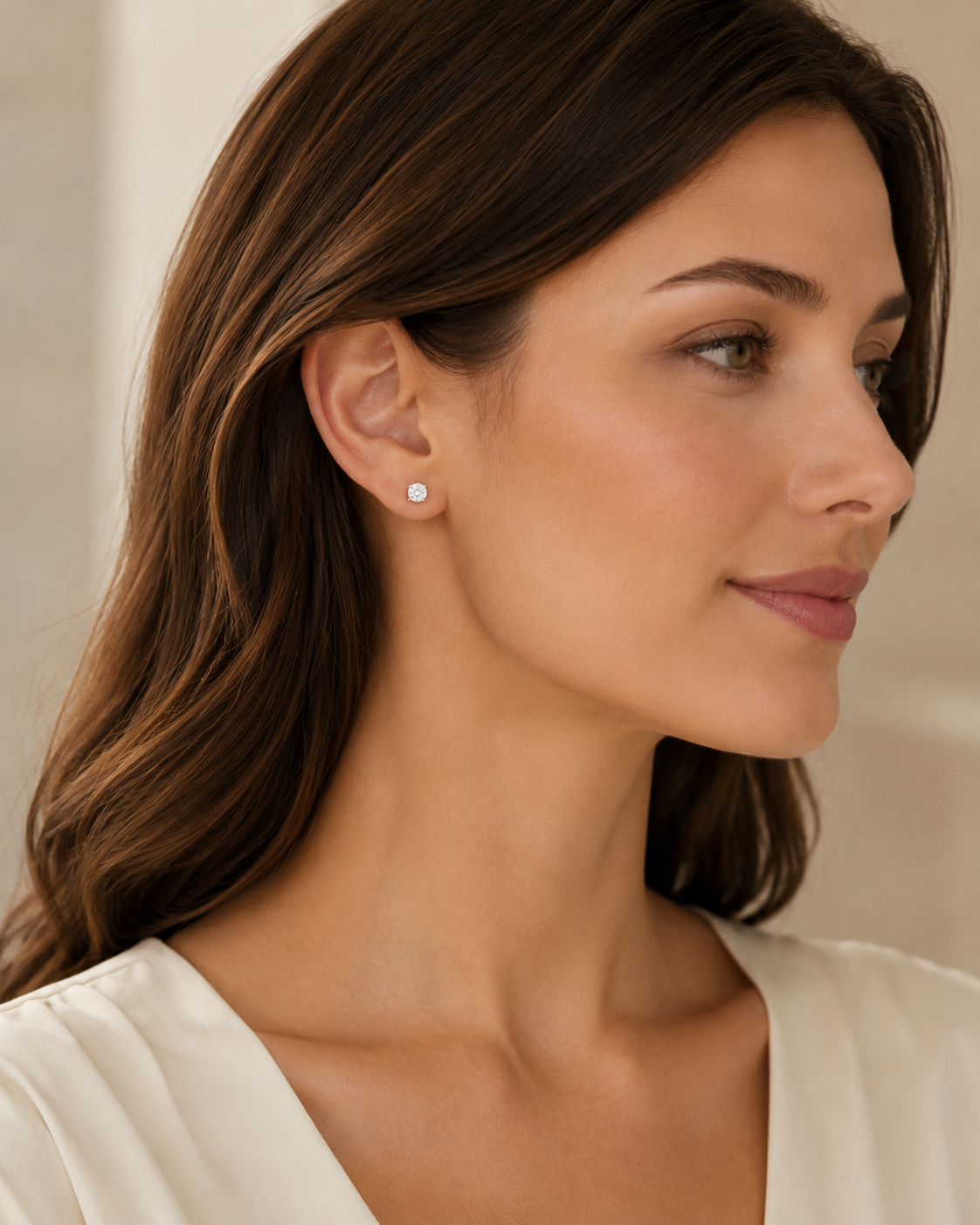 Ohrstecker Ohrringe aus 585 Gold mit 2 Lab Grown Diamanten 0,66 ct von ONE ELEMENT – Bild 3