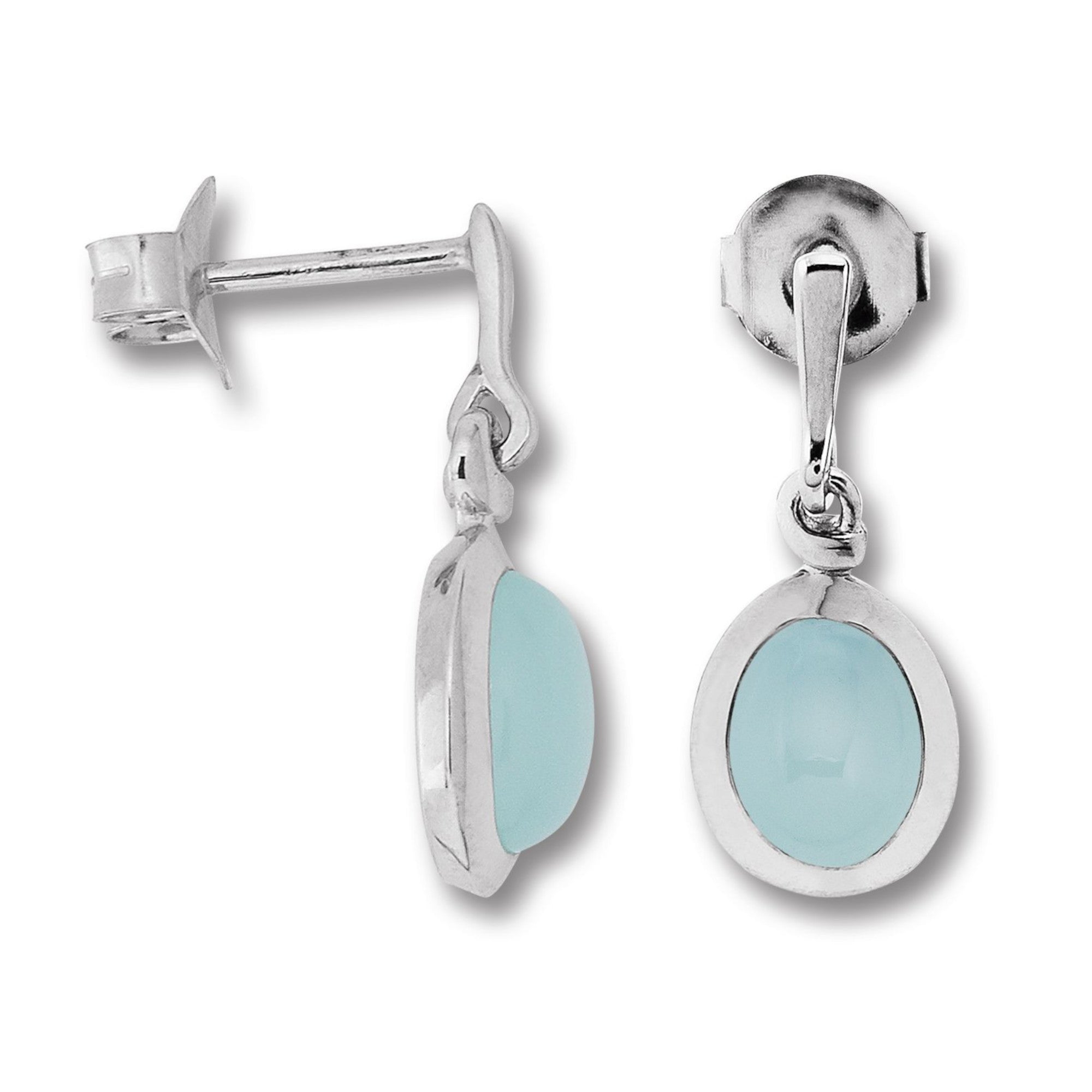 Chalcedon Ohrringe Ohrhänger aus 925er Silber von ONE ELEMENT – Bild 1