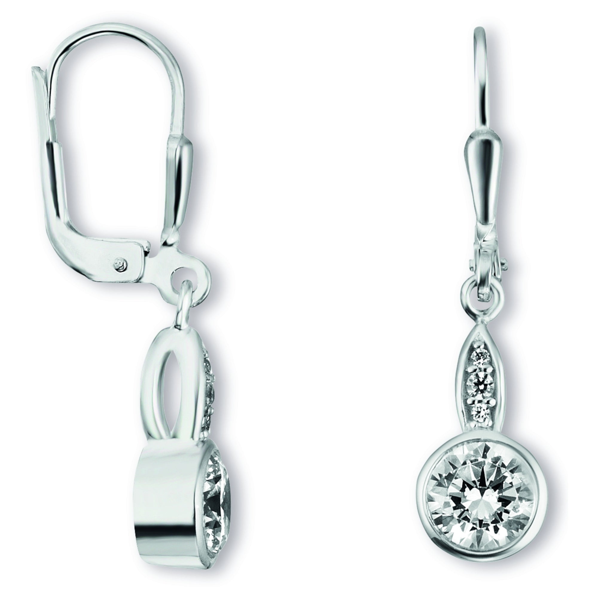 Ohrhänger aus 925er Silber mit Zirkonia von ONE ELEMENT