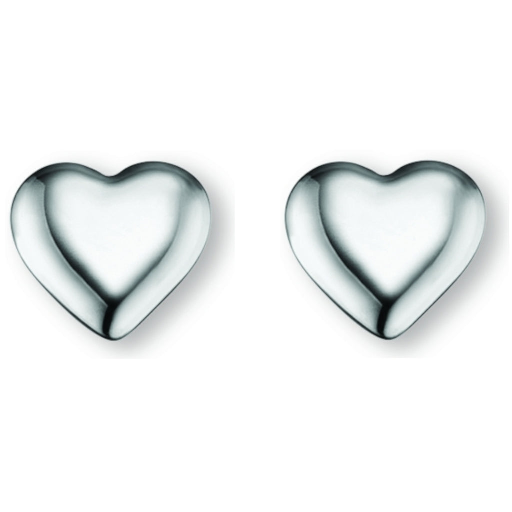 Herz Ohrringe Ohrstecker aus 925er Silber von ONE ELEMENT – Bild 2