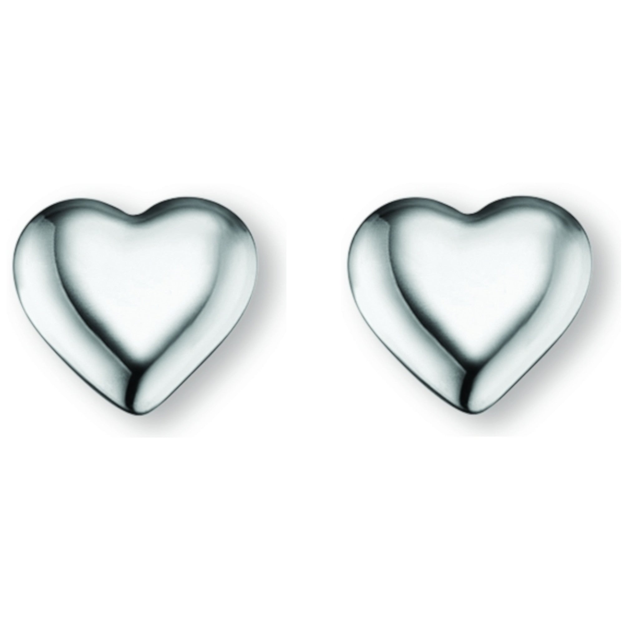 Herz Ohrringe Ohrstecker aus 925er Silber von ONE ELEMENT – Bild 2