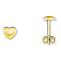 Herz Ohrringe Ohrstecker aus 333er Gelbgold von ONE ELEMENT – Bild 1