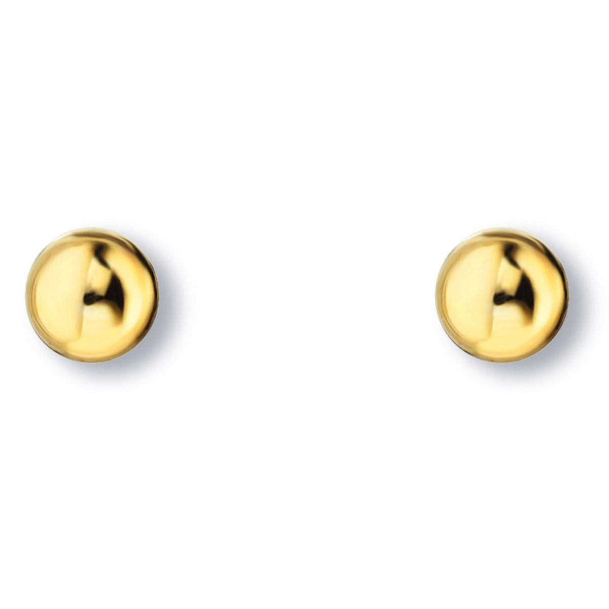 Kugel Ohrringe Ohrstecker aus 333er Gelbgold von ONE ELEMENT – Bild 1