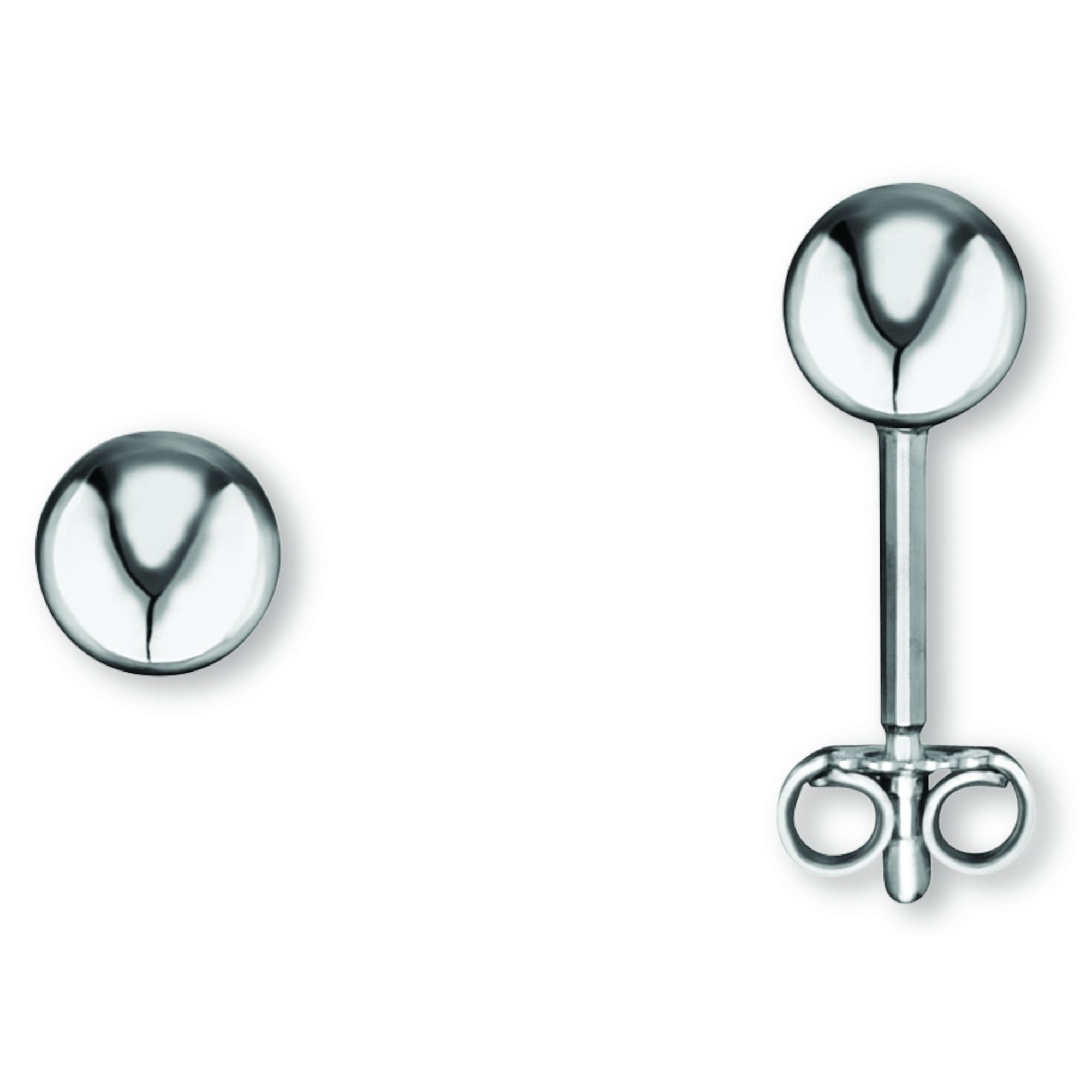 Kugel Ohrringe Ohrstecker aus 925er Silber von ONE ELEMENT – Bild 1