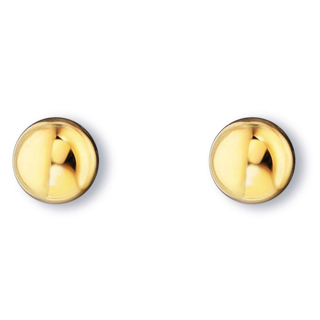 Kugel Ohrringe Ohrstecker aus 333er Gelbgold von ONE ELEMENT – Bild 1