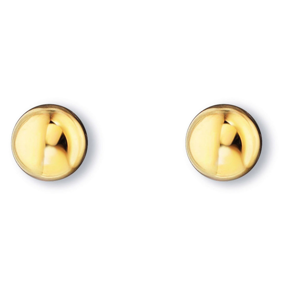 Kugel Ohrringe Ohrstecker aus 333er Gelbgold von ONE ELEMENT – Bild 1
