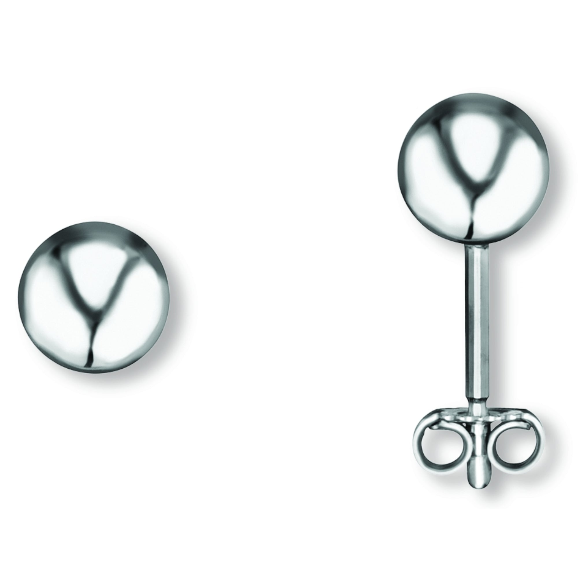 Kugel Ohrringe Ohrstecker aus 925er Silber von ONE ELEMENT – Bild 1