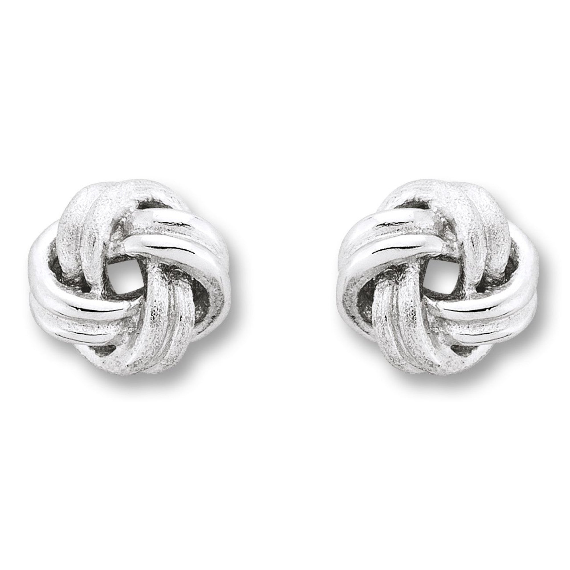 Knoten Ohrringe Ohrstecker aus 925er Silber von ONE ELEMENT – Bild 1