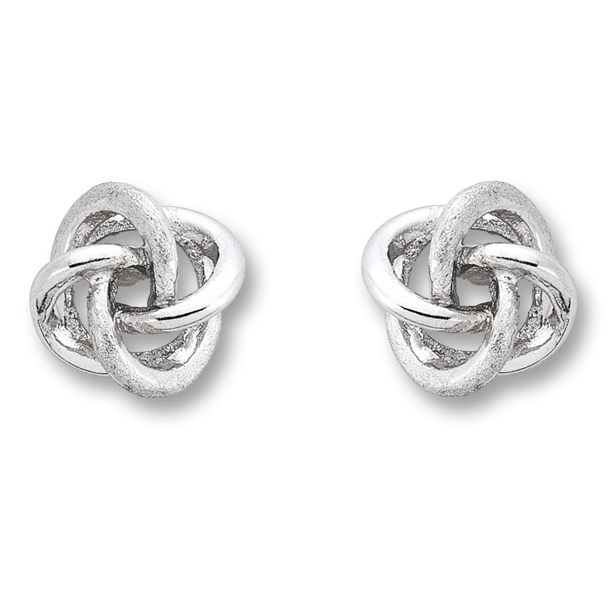 Knoten-Ohrstecker aus 925er Silber von ONE ELEMENT