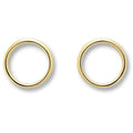 Kreis Ohrringe Ohrstecker aus 333er Gelbgold von ONE ELEMENT – Bild 1