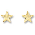 Stern Ohrringe Ohrstecker aus 333er Gelbgold von ONE ELEMENT – Bild 1