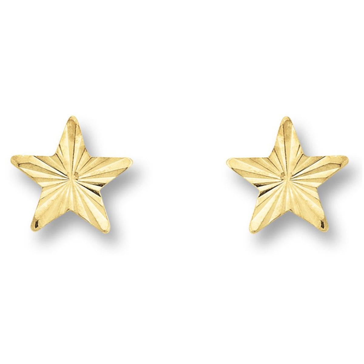 Stern Ohrringe Ohrstecker aus 333er Gelbgold von ONE ELEMENT – Bild 1