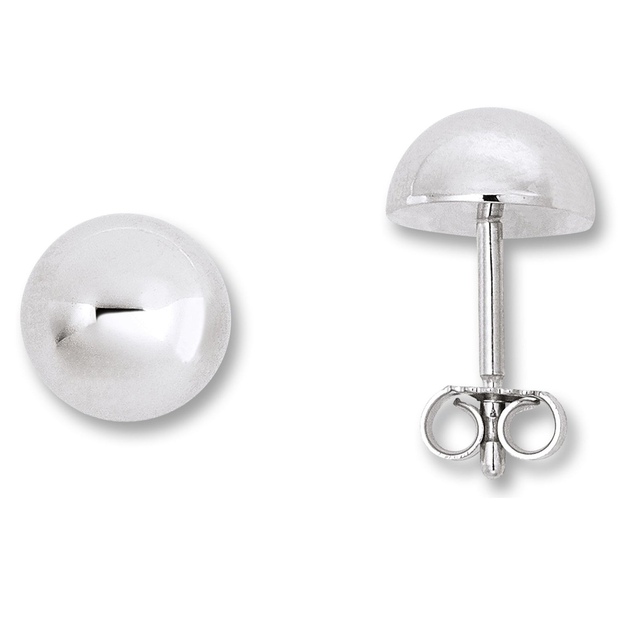 Halb kugel mit Boden Ohrringe Ohrstecker aus 925er Silber von ONE ELEMENT – Bild 1