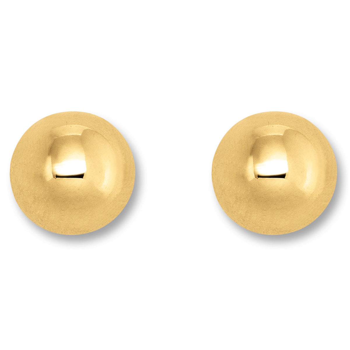 Halb Kugel verbödet Ohrringe Ohrstecker aus 333er Gelbgold von ONE ELEMENT – Bild 1