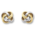 Knoten Ohrringe Ohrstecker aus 333er Gelbgold von ONE ELEMENT – Bild 1