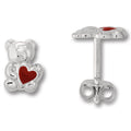 Teddy Bär Ohrringe Ohrstecker aus 925er Silber von ONE ELEMENT – Bild 1