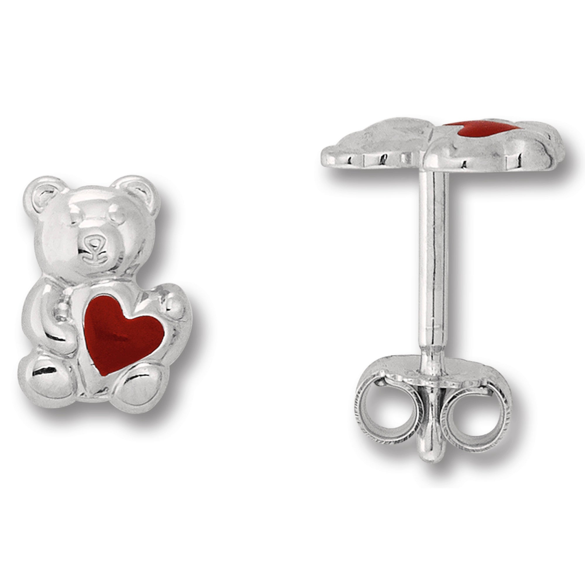 Teddy Bär Ohrringe Ohrstecker aus 925er Silber von ONE ELEMENT – Bild 1
