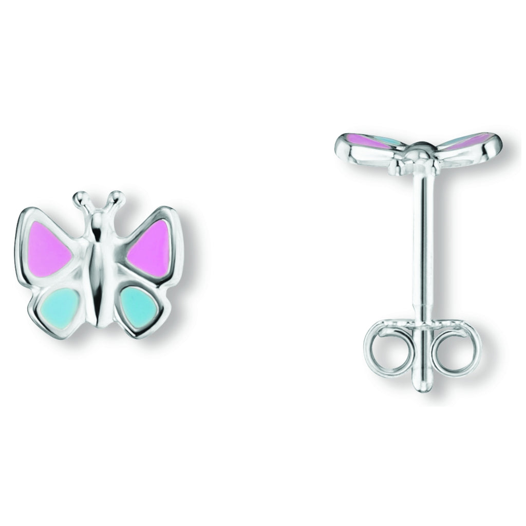 Schmetterling Ohrringe Ohrstecker aus 925er Silber von ONE ELEMENT – Bild 1