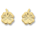 Kleeblatt-Ohrstecker aus 333er Gelbgold von ONE ELEMENT