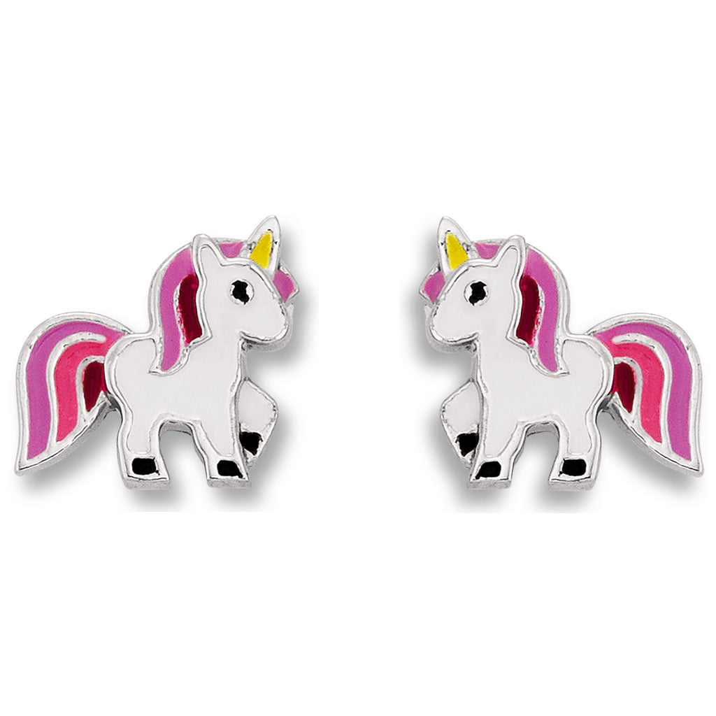 Einhorn Ohrringe Ohrstecker aus 925er Silber von ONE ELEMENT – Bild 2