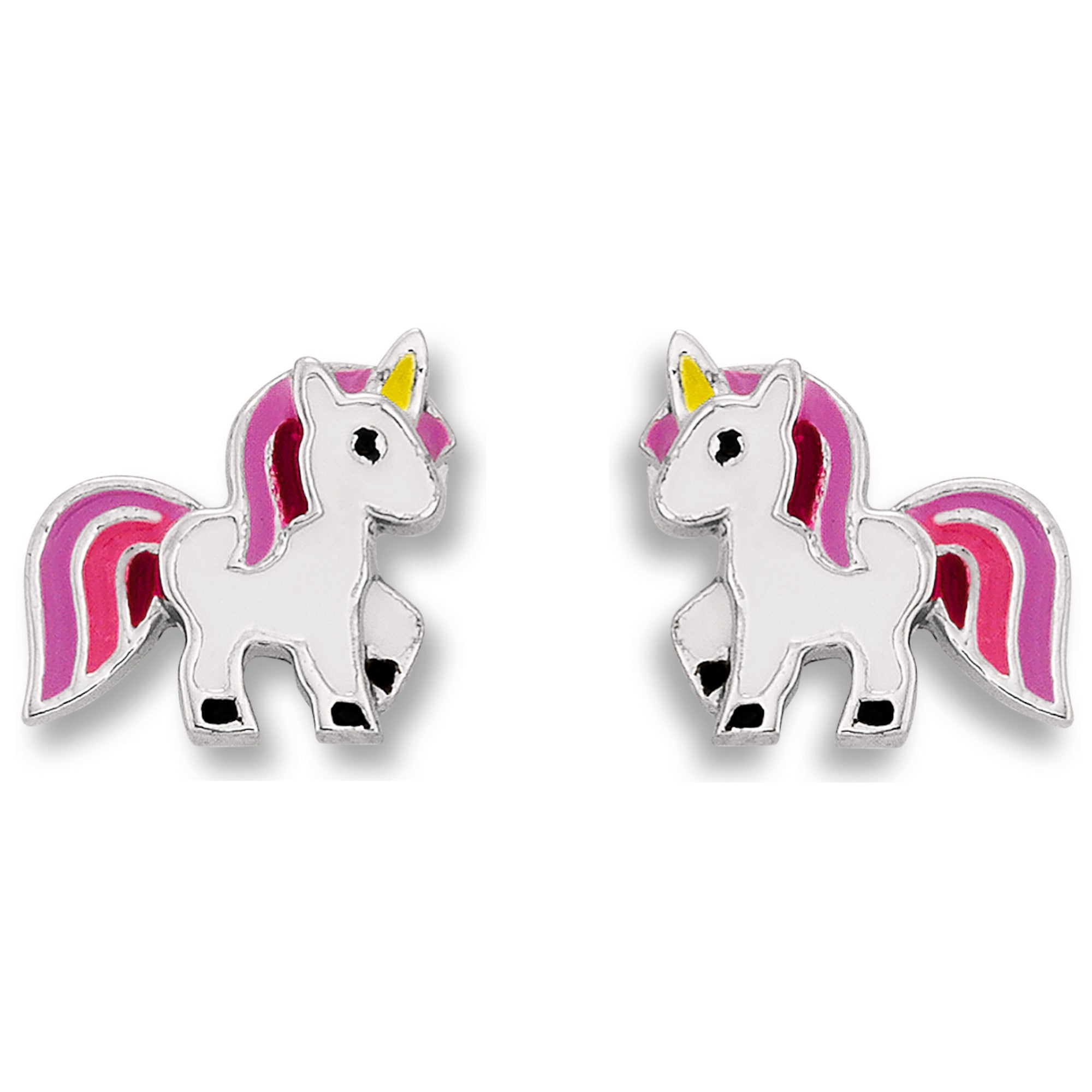 Einhorn Ohrringe Ohrstecker aus 925er Silber von ONE ELEMENT – Bild 2