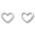 Herz Ohrringe Ohrstecker aus 925er Silber von ONE ELEMENT – Bild 1