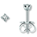 0.1 ct Diamant Brillant Ohrringe Ohrstecker aus 585er Weißgold von ONE ELEMENT – Bild 1