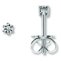 0.1 ct Diamant Brillant Ohrringe Ohrstecker aus 585er Weißgold von ONE ELEMENT – Bild 1