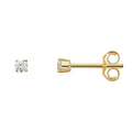 0.10 ct Diamant Brillant Ohrringe Ohrstecker aus 585er Gelbgold von ONE ELEMENT – Bild 1