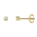 0.15 ct Diamant Brillant Ohrringe Ohrstecker aus 750er Gelbgold von ONE ELEMENT – Bild 1