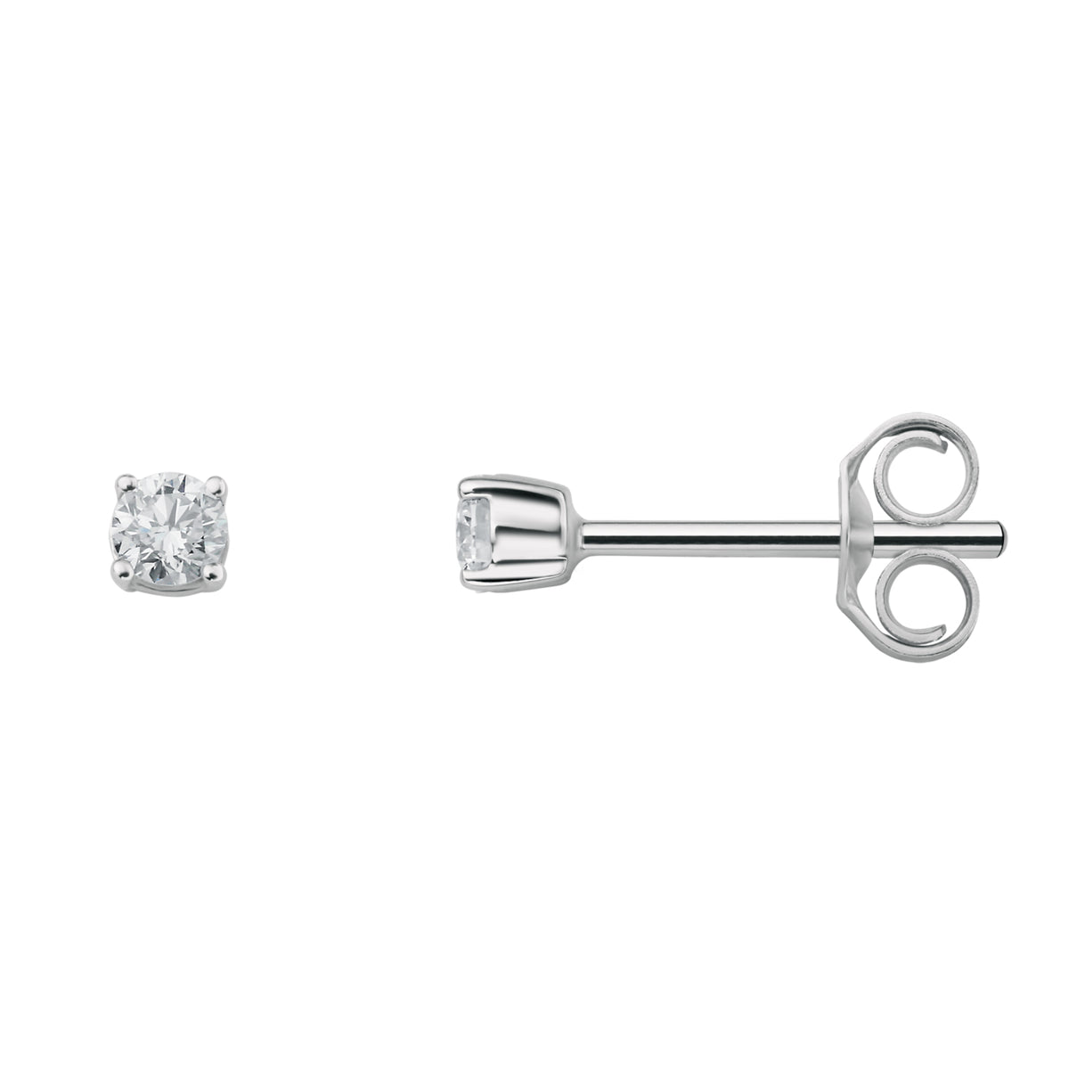 0.15 ct Diamant Brillant Ohrringe Ohrstecker aus 950 Platin von ONE ELEMENT – Bild 1