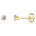 0.25 ct Diamant Brillant Ohrringe Ohrstecker aus 585er Gelbgold von ONE ELEMENT – Bild 1