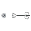 0.25 ct Diamant Brillant Ohrringe Ohrstecker aus 585er Weißgold von ONE ELEMENT – Bild 1