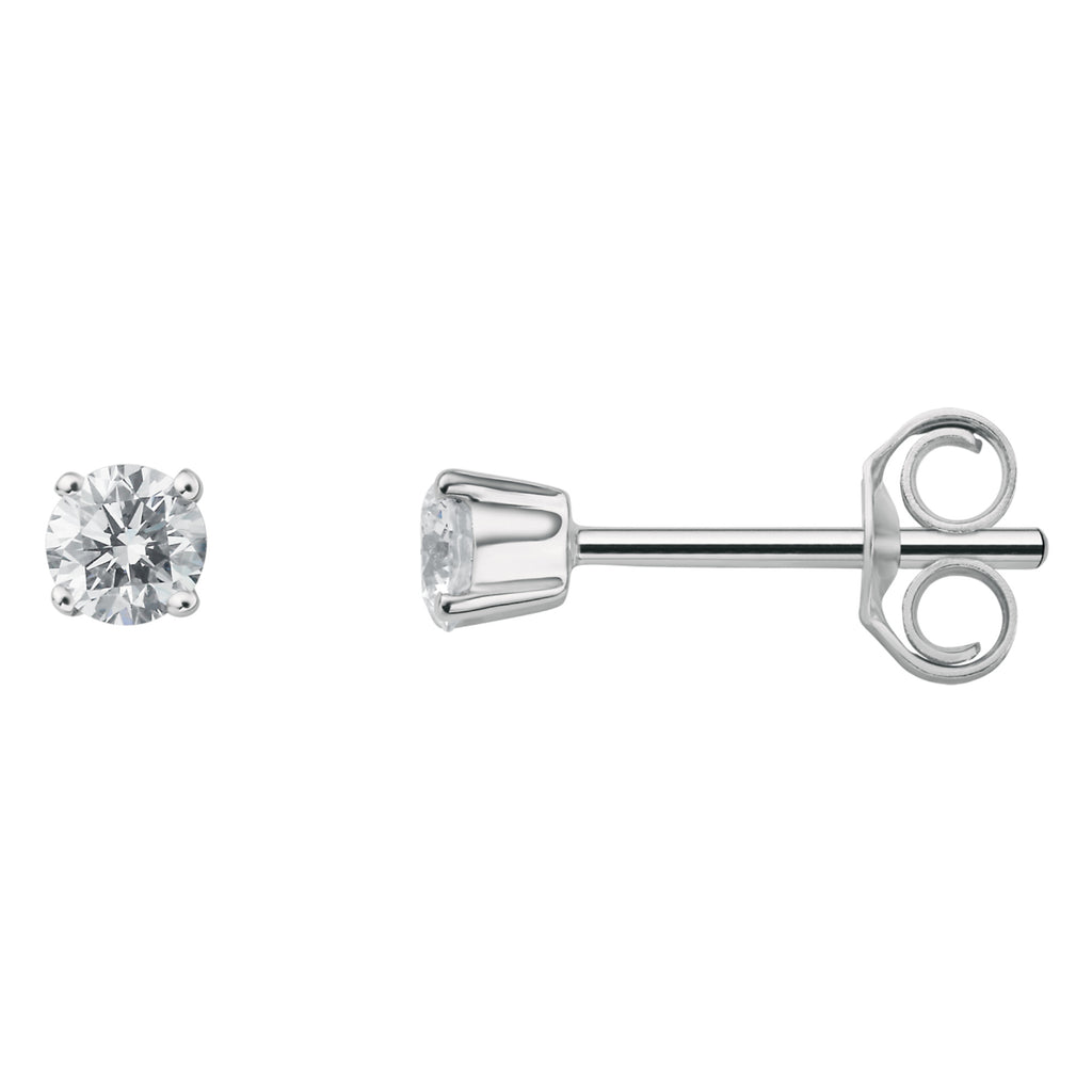 0.25 ct Diamant Brillant Ohrringe Ohrstecker aus 950 Platin von ONE ELEMENT – Bild 1