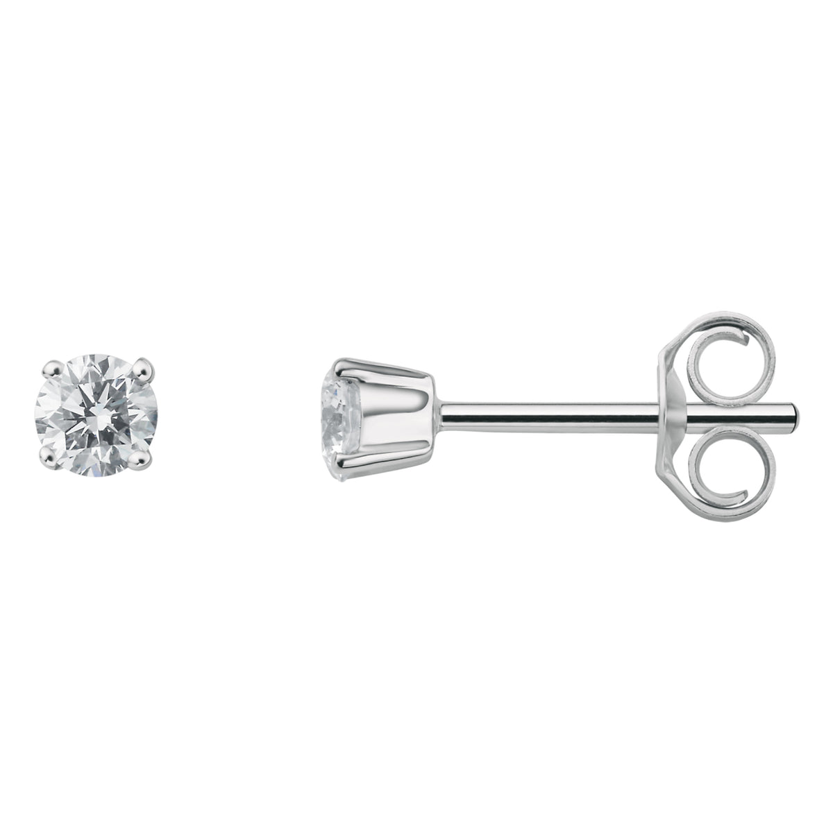 0.25 ct Diamant Brillant Ohrringe Ohrstecker aus 950 Platin von ONE ELEMENT – Bild 1