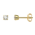 0.30 ct Diamant Brillant Ohrringe Ohrstecker aus 585er Gelbgold von ONE ELEMENT – Bild 1