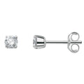 0.30 ct Diamant Brillant Ohrringe Ohrstecker aus 585er Weißgold von ONE ELEMENT – Bild 1