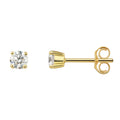 0.40 ct Diamant Brillant Ohrringe Ohrstecker aus 585er Gelbgold von ONE ELEMENT – Bild 1