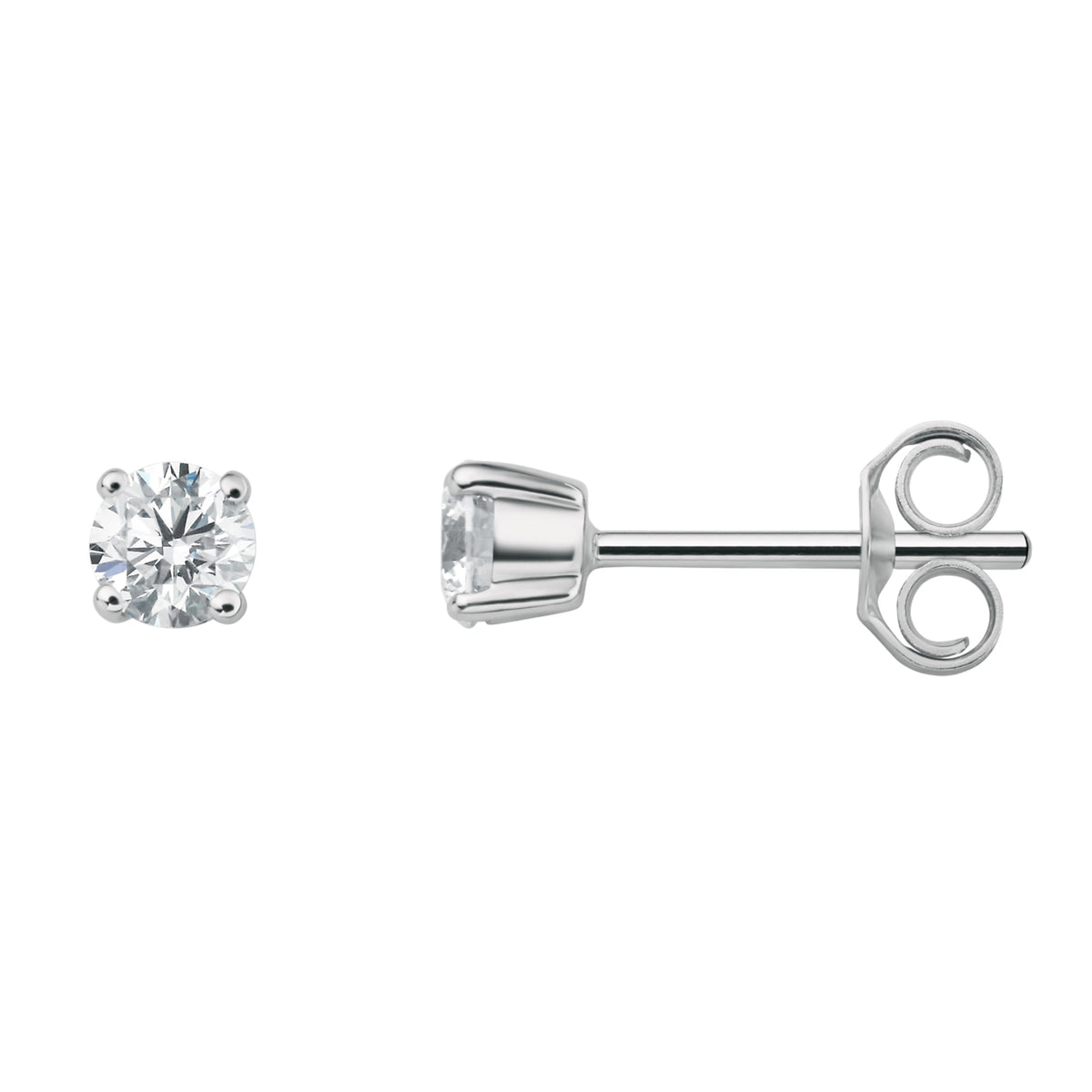 0.40 ct Diamant Brillant Ohrringe Ohrstecker aus 950 Platin von ONE ELEMENT – Bild 1