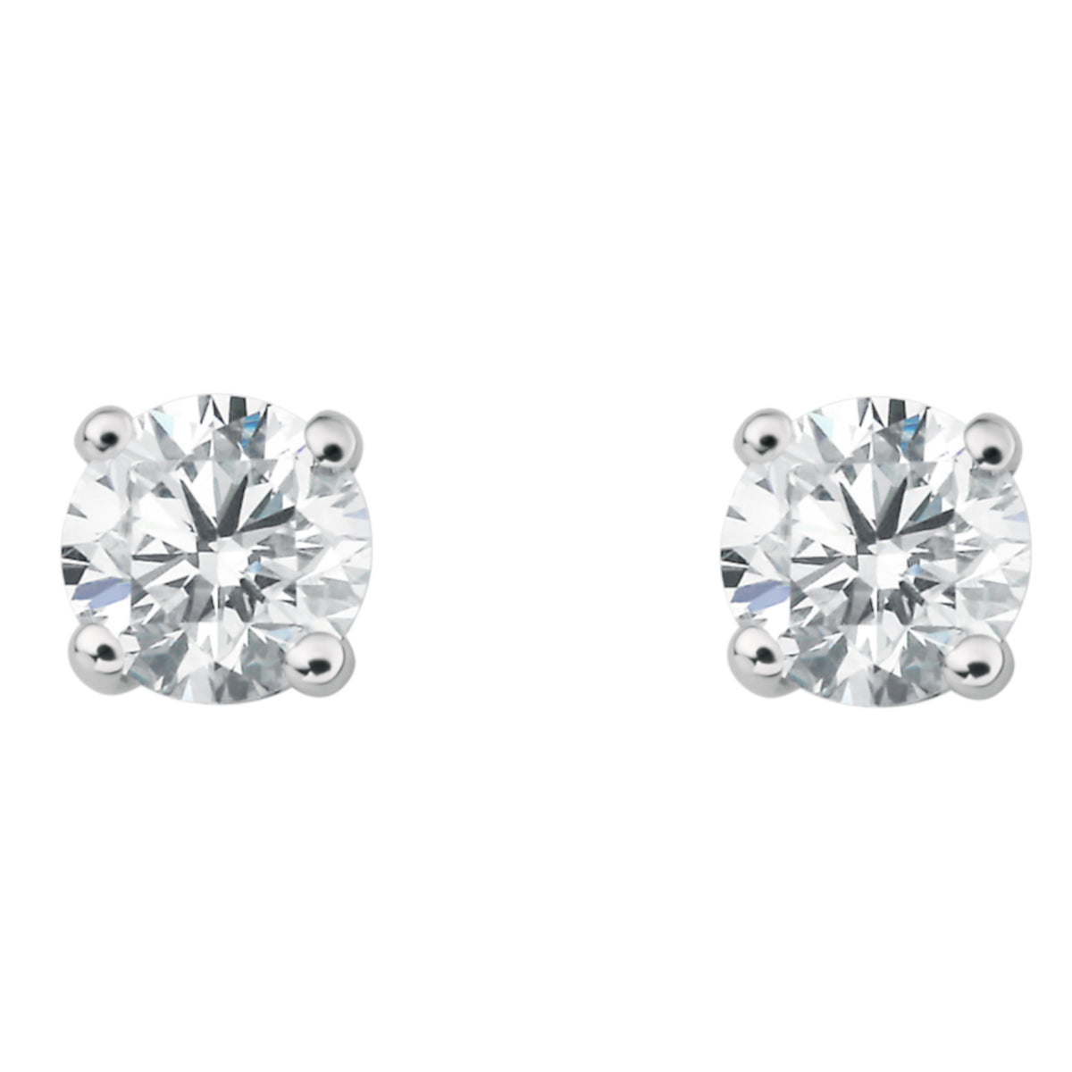 0.40 ct Diamant Brillant Ohrringe Ohrstecker aus 950 Platin von ONE ELEMENT – Bild 2