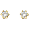 0.1 ct Diamant Brillant Ohrringe Ohrstecker aus 585er Gelbgold von ONE ELEMENT – Bild 1