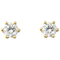 0.2 ct Diamant Brillant Ohrringe Ohrstecker aus 585er Gelbgold von ONE ELEMENT – Bild 1